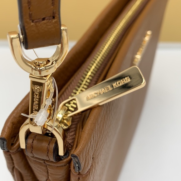 MICHAEL KORS LARGE PEBBLED leather TRIPLE XBODY BAG LUGGAGE COLOR - Picture 4 of 16